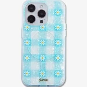 SONIX NIB $40 Daisy Plaid Phone Case MagSafe Compatible iPhone 14 Pro
